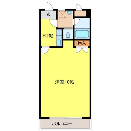 咲田二丁目 徒歩4分 2階の物件間取画像